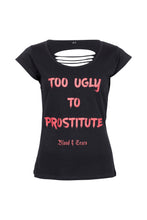 Lade das Bild in den Galerie-Viewer, TOO UGLY TEE BACK CUT BLACK WOMAN
