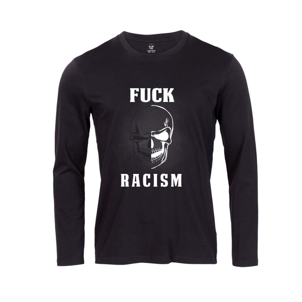 FUCK RACISM TEE LSLV BLACK