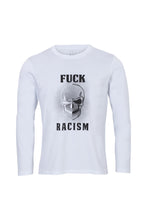 Lade das Bild in den Galerie-Viewer, FUCK RACISM TEE LSLV WHITE
