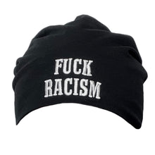 Lade das Bild in den Galerie-Viewer, FUCK RACISM Jersey Beanie Black
