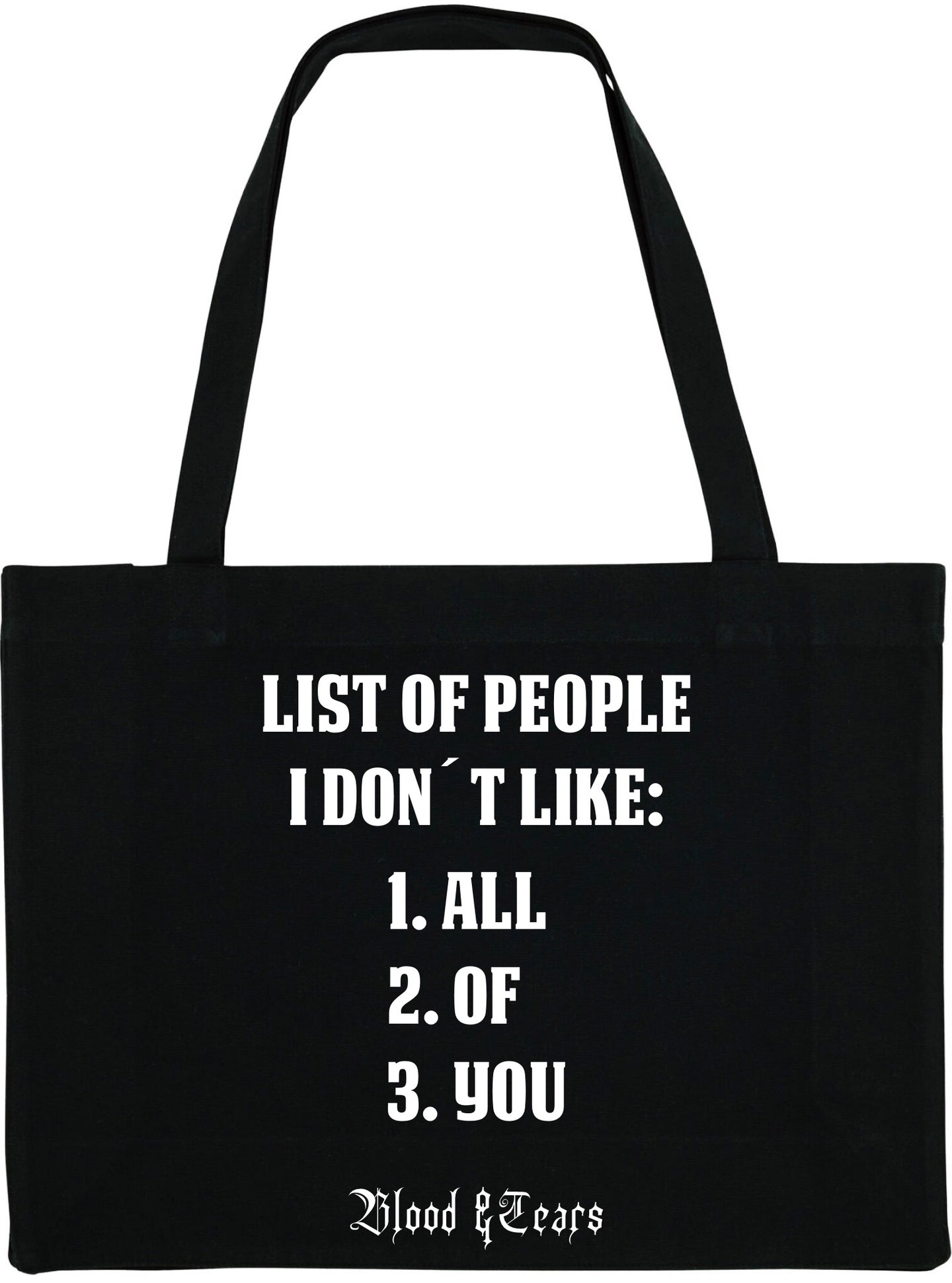 LIST OF PEOPLE BAG / TASCHE large