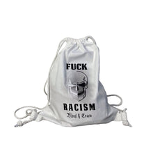 Lade das Bild in den Galerie-Viewer, FUCK RACISM Gym Bag / Turnbeutel white
