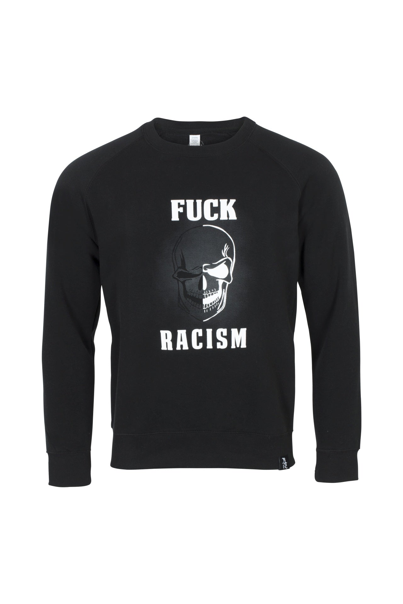 FUCK RACISM SWEAT SHIRT BLACK